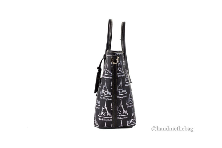 Dooney & Bourke Black Walt Disney World 50th Anniversary Leather Tote Bag Dooney & Bourke