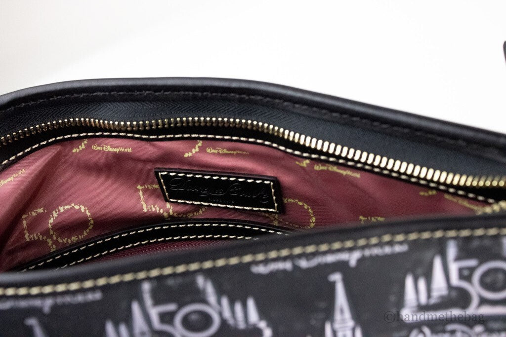Dooney & Bourke Black Walt Disney World 50th Anniversary Leather Tote Bag Dooney & Bourke