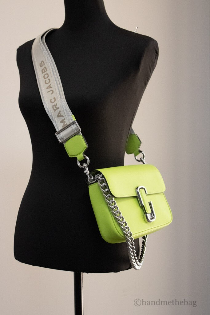 Marc Jacobs Womens The J Marc Shoulder Bag Green Glow H956L01PF22-325 One Size Marc Jacobs