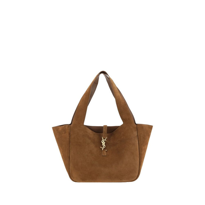 Brown Calf Leather Bos Taurus Shoulder Bag Saint Laurent