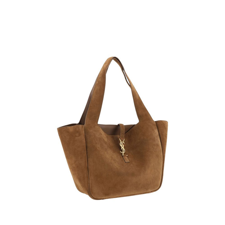 Brown Calf Leather Bos Taurus Shoulder Bag Saint Laurent