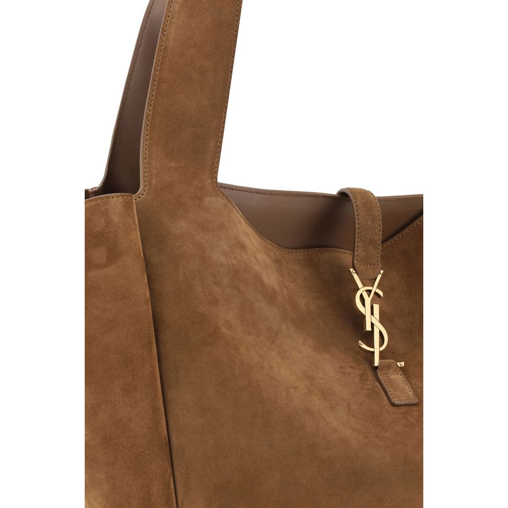 Brown Calf Leather Bos Taurus Shoulder Bag Saint Laurent