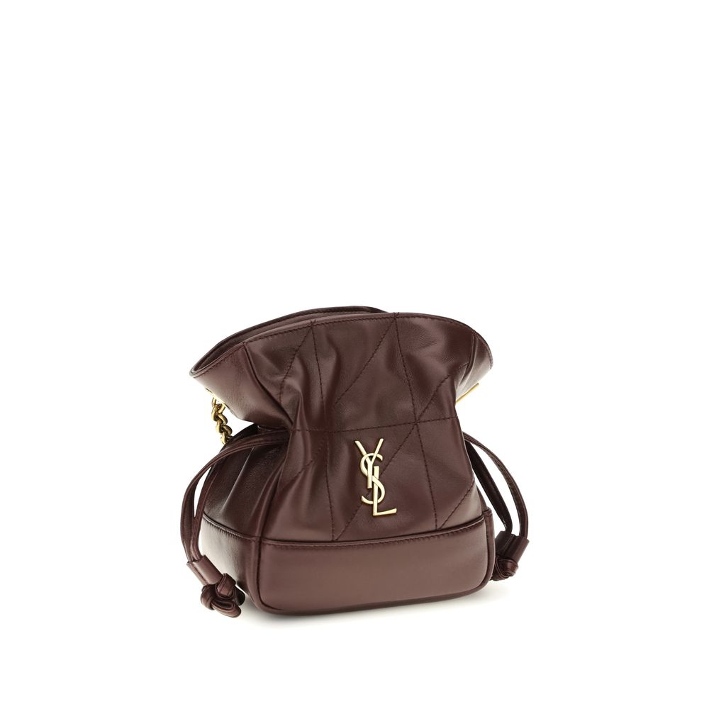 Bordeaux Lamb Ovis Aries Aries Clutch Bag Saint Laurent