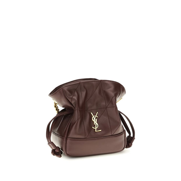 Bordeaux Lamb Ovis Aries Aries Clutch Bag Saint Laurent