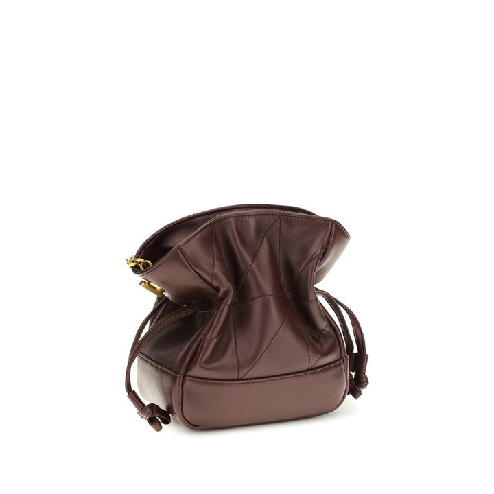 Bordeaux Lamb Ovis Aries Aries Clutch Bag Saint Laurent