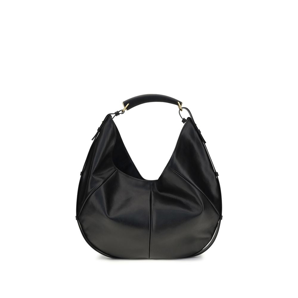 Black Calf Leather Bos Taurus Shoulder Bag Saint Laurent