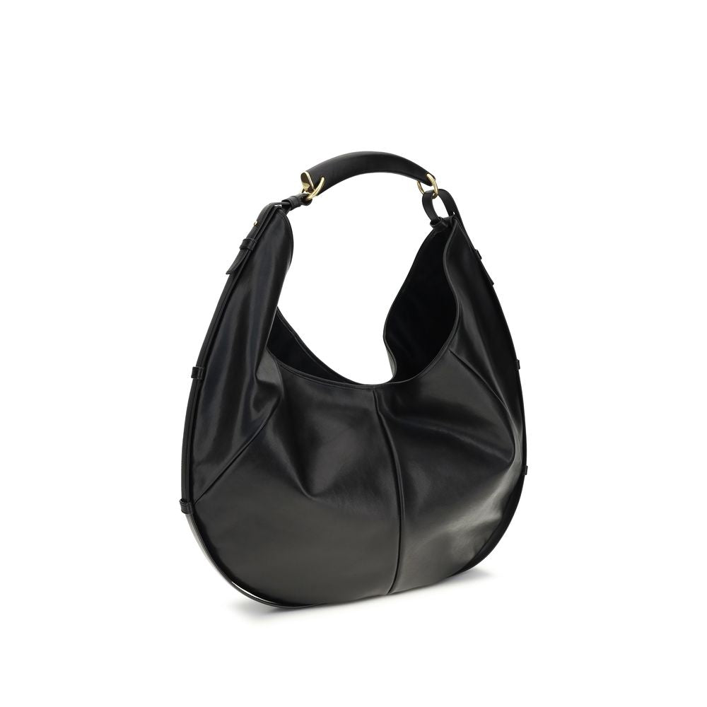 Black Calf Leather Bos Taurus Shoulder Bag Saint Laurent