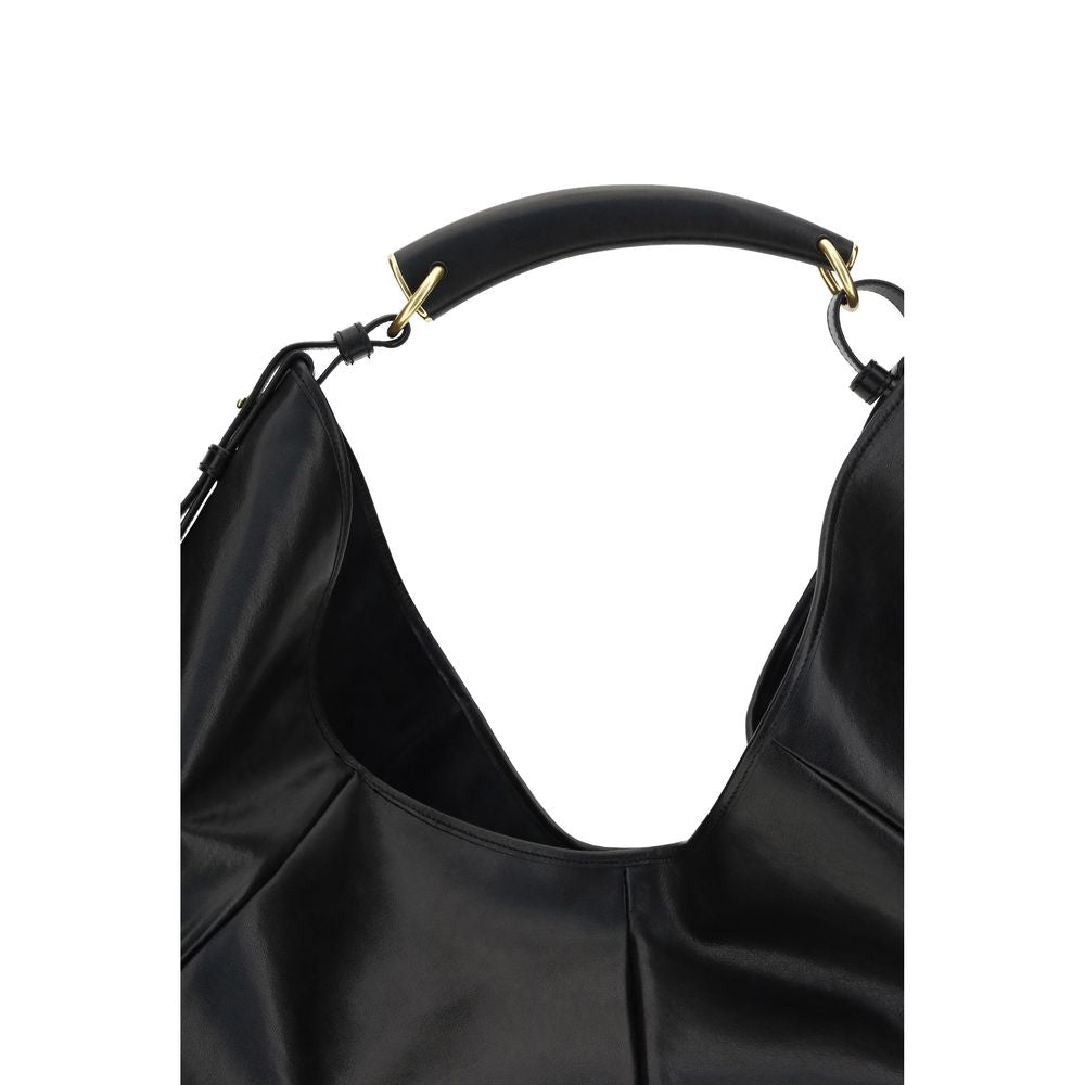 Black Calf Leather Bos Taurus Shoulder Bag Saint Laurent
