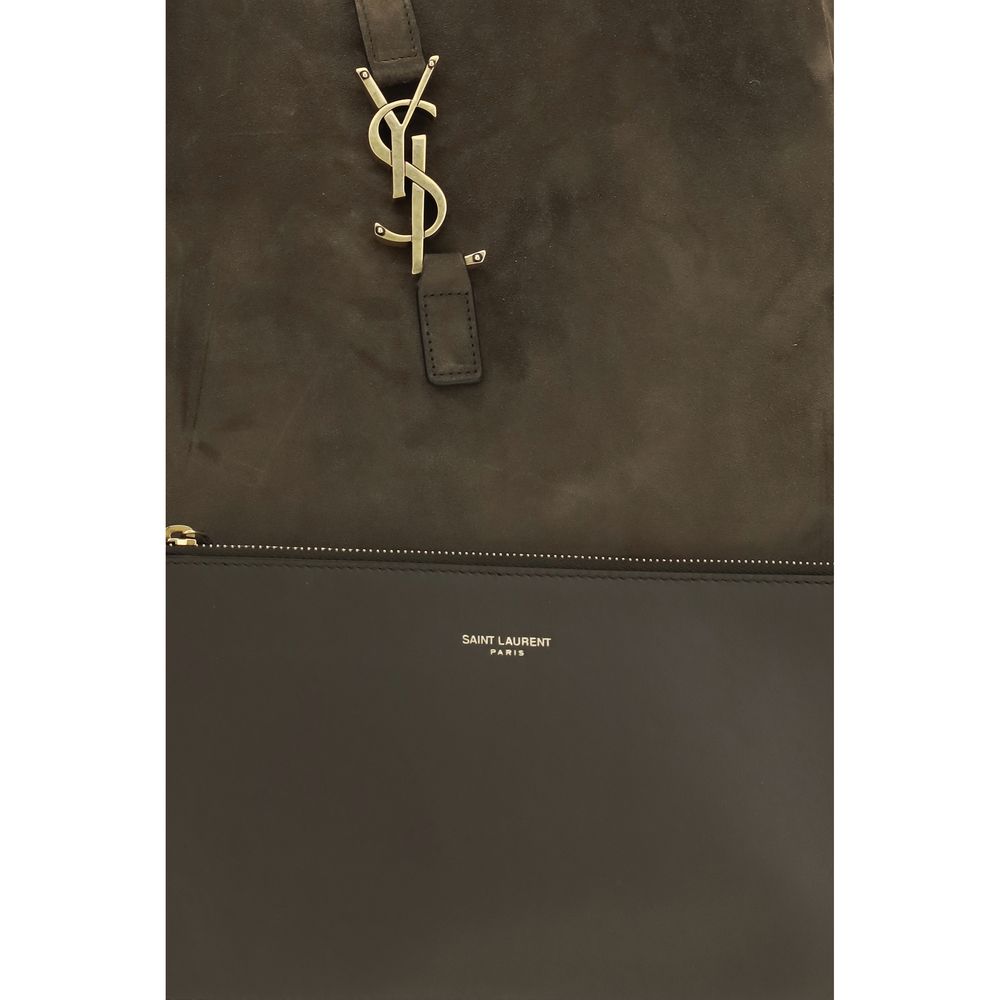 Bicolor Calf Leather Bos Taurus Shoulder Bag Saint Laurent