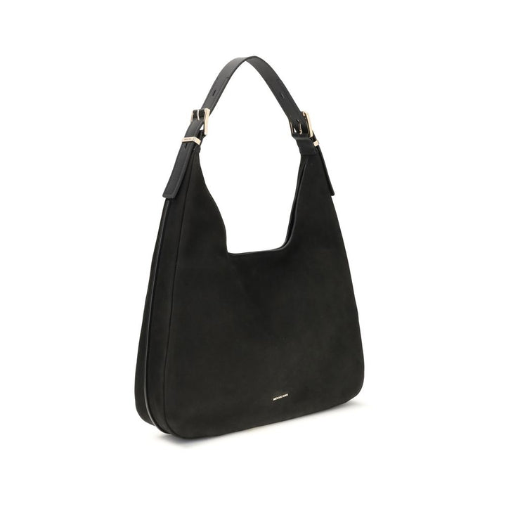 Black Calf Leather Bos Taurus Shoulder Bag Michael Kors