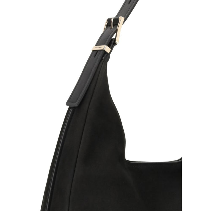 Black Calf Leather Bos Taurus Shoulder Bag Michael Kors