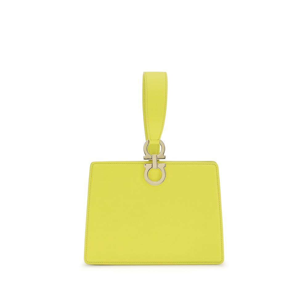 Bicolor Calf Leather Bos Taurus Clutch Bag Ferragamo