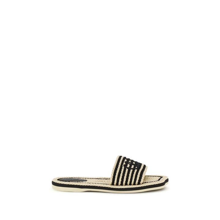 Multicolor Lamb Ovis Aries Aries Flat Sandals Chloé