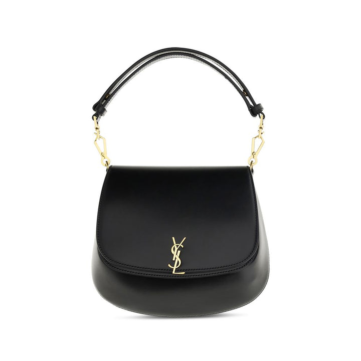 Black Calf Leather Bos Taurus Handbag Saint Laurent