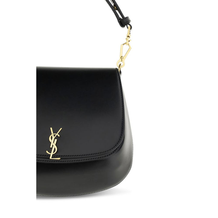 Black Calf Leather Bos Taurus Handbag Saint Laurent