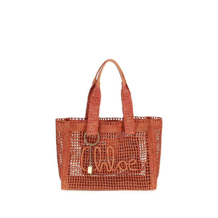 Multicolor Raffia Shoulder Bag Chloé