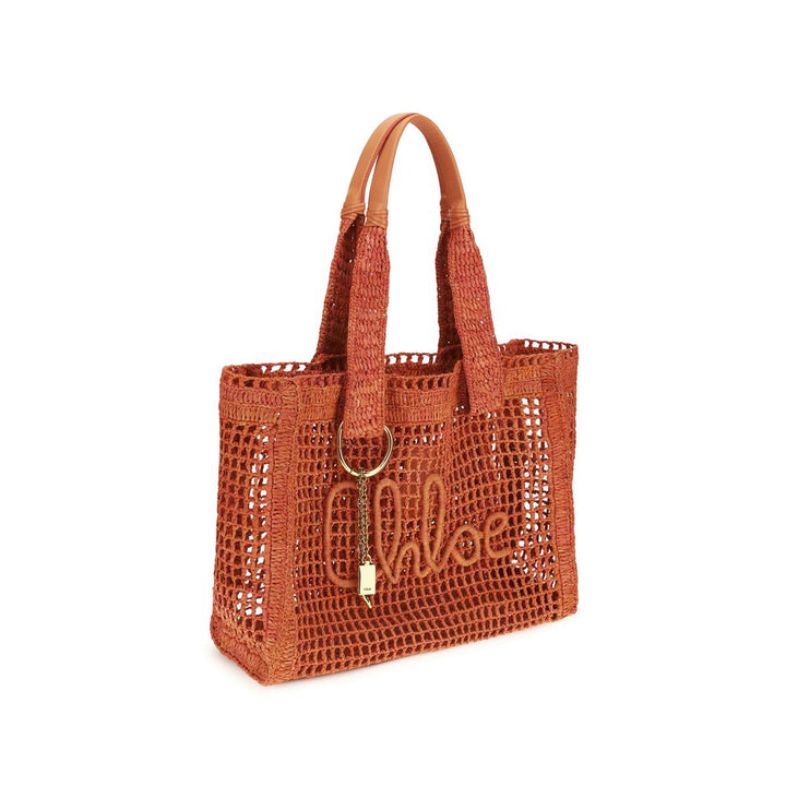 Multicolor Raffia Shoulder Bag Chloé