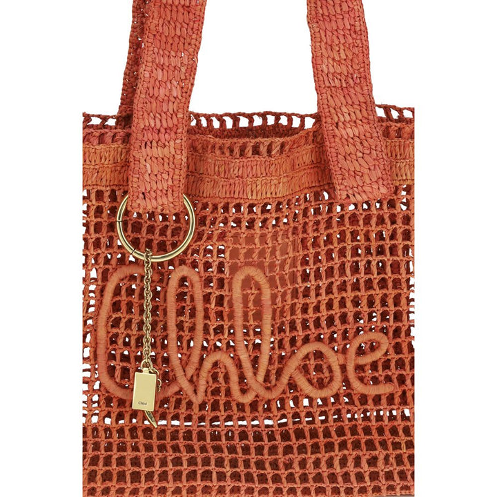 Multicolor Raffia Shoulder Bag Chloé