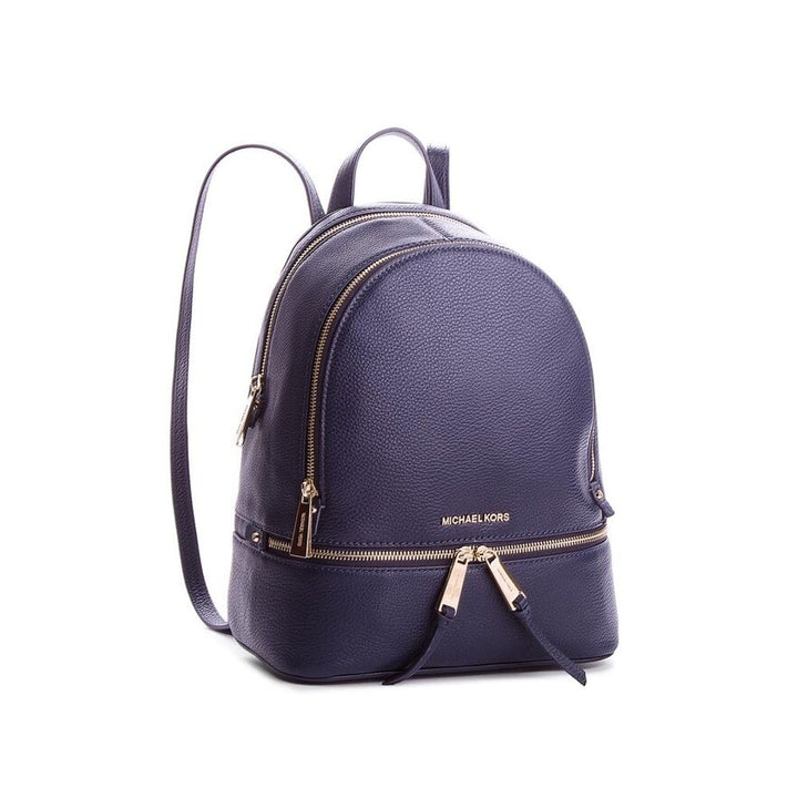 Blue Leather Backpack Michael Kors