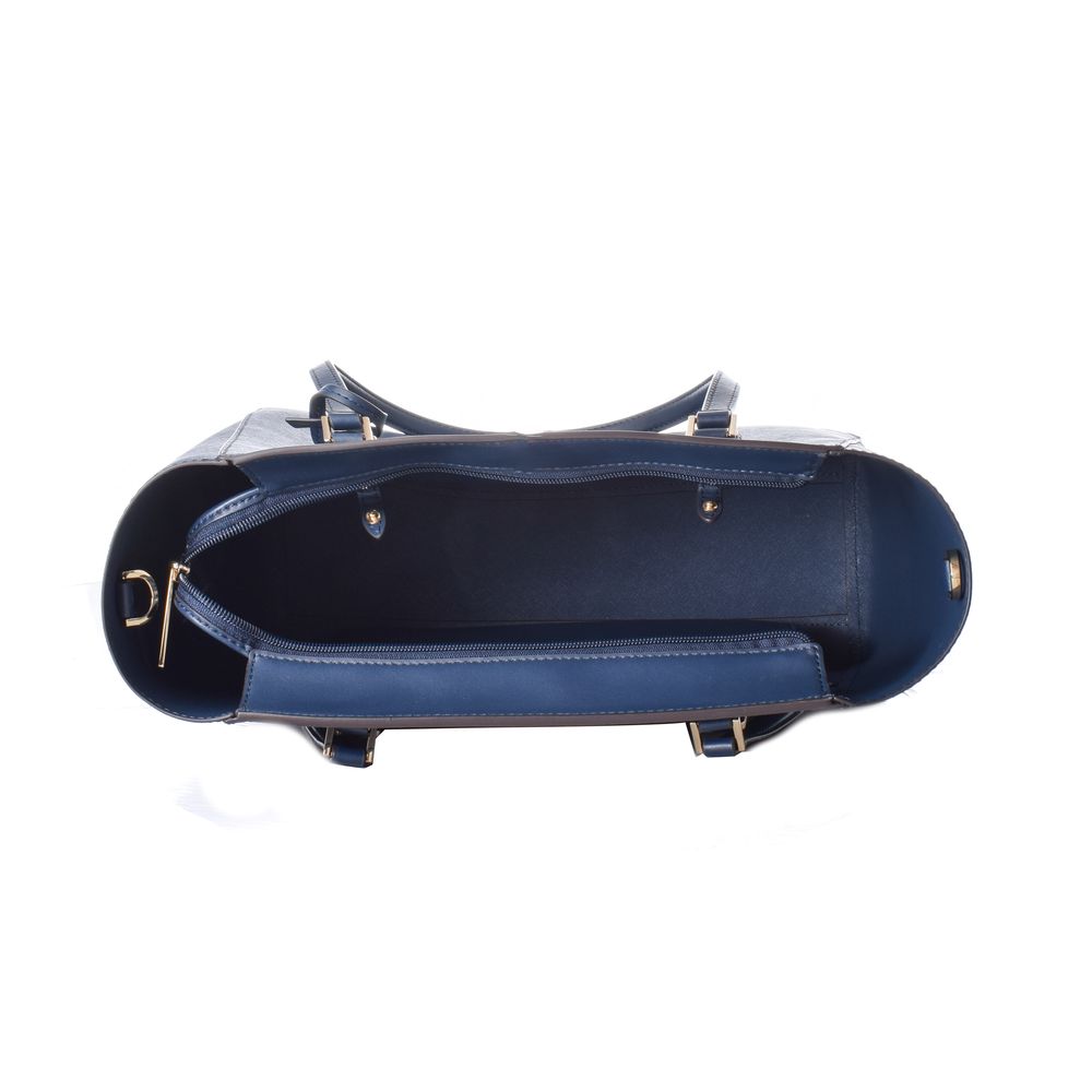 Blue Leather Tote Bag Michael Kors