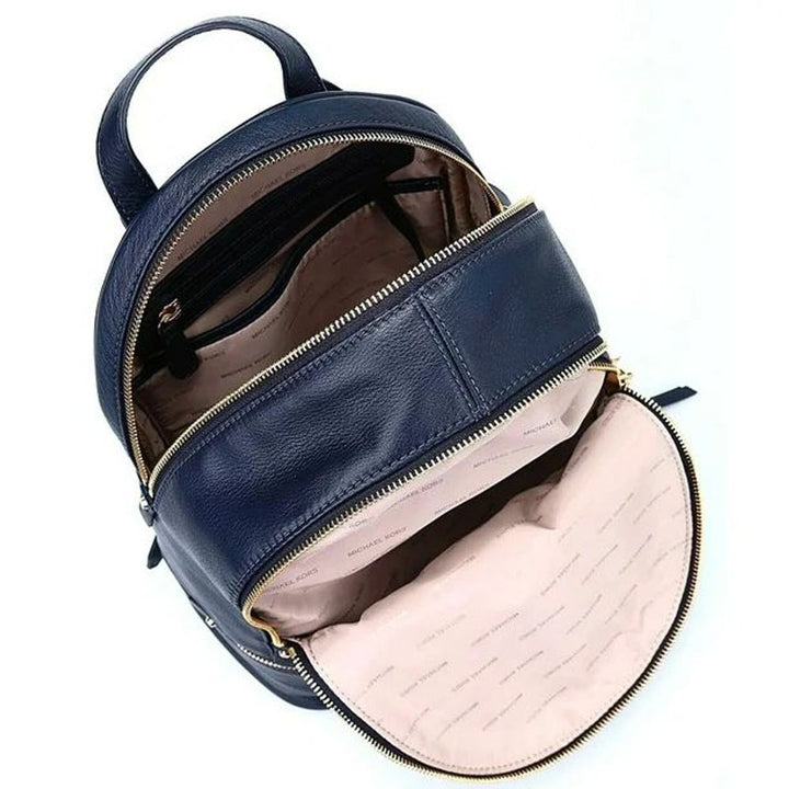 Blue Leather Backpack Michael Kors