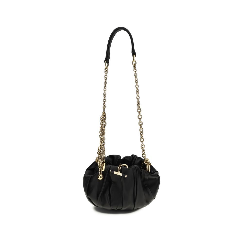 Black Lamb Ovis Aries Aries Shoulder Bag Chloé