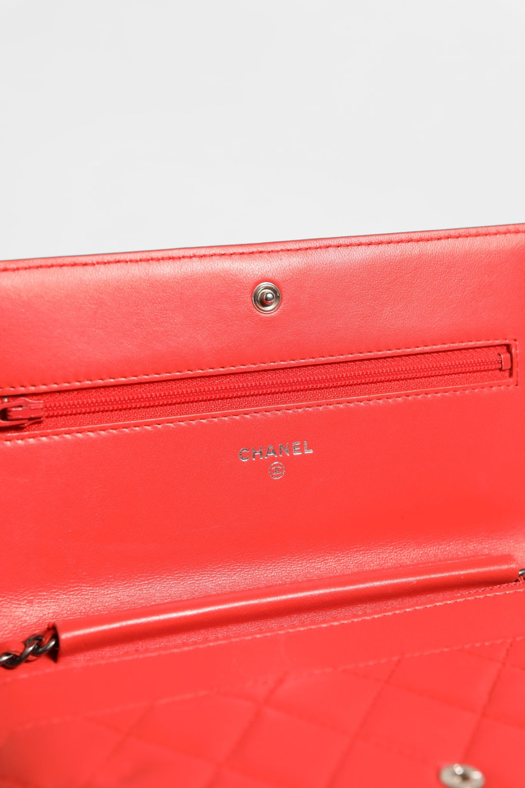 Chanel Boy Wallet on Chain Red Lambskin Chanel