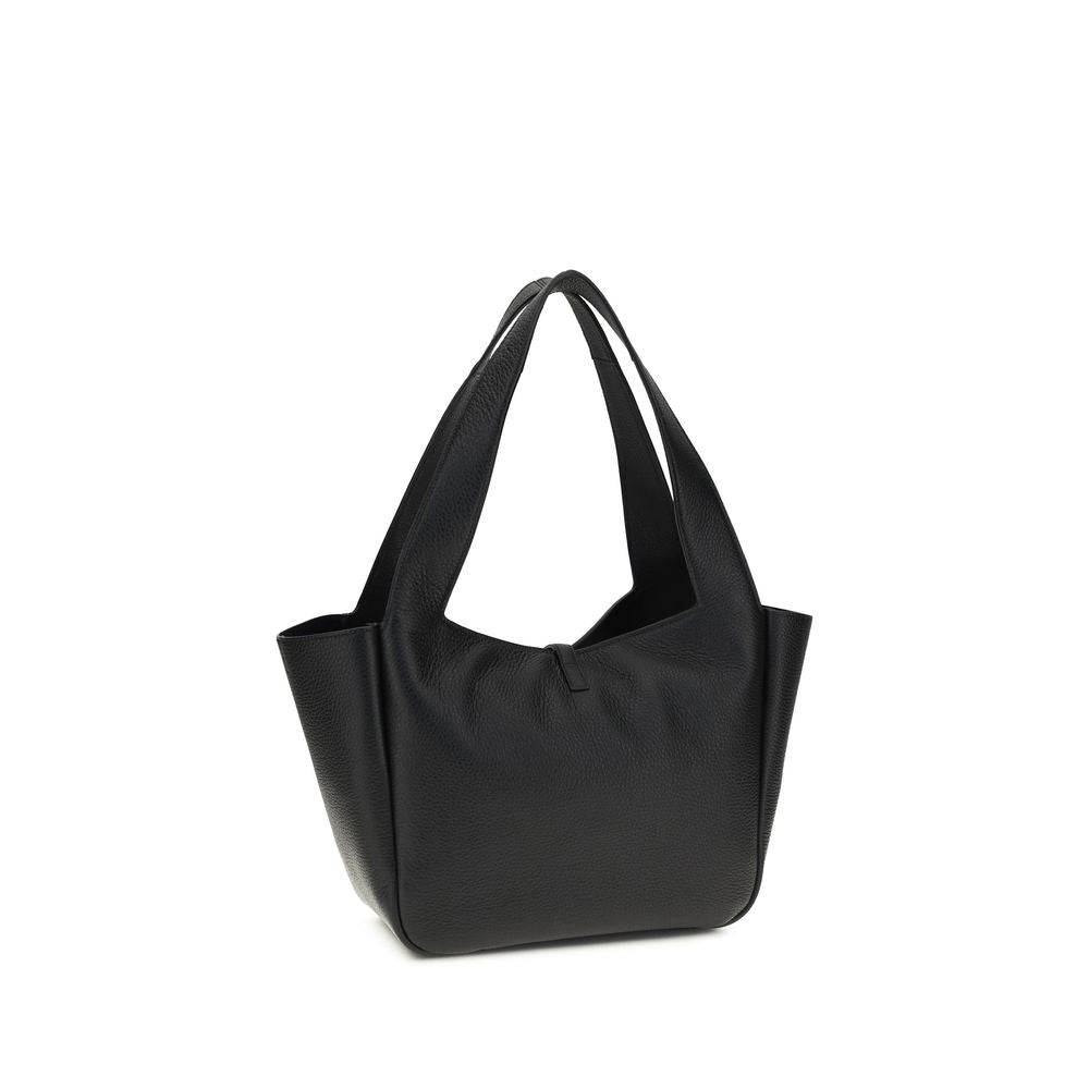 Black Other Fibres Shoulder Bag Saint Laurent