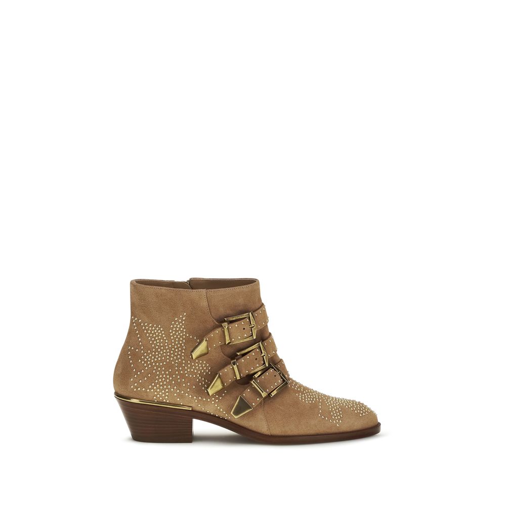 Multicolor Calf Leather Bos Taurus Ankle Boots Chloé