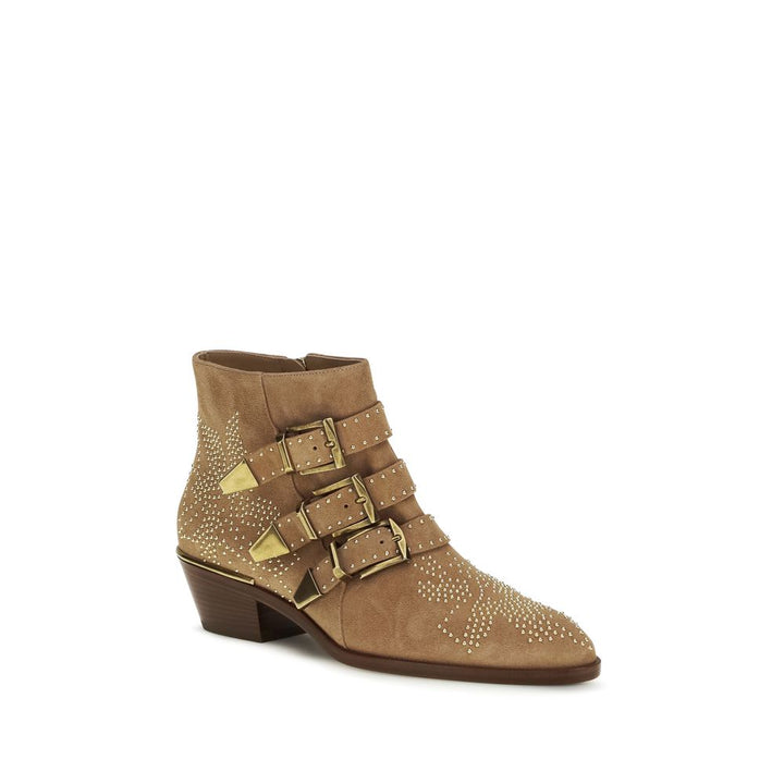 Multicolor Calf Leather Bos Taurus Ankle Boots Chloé