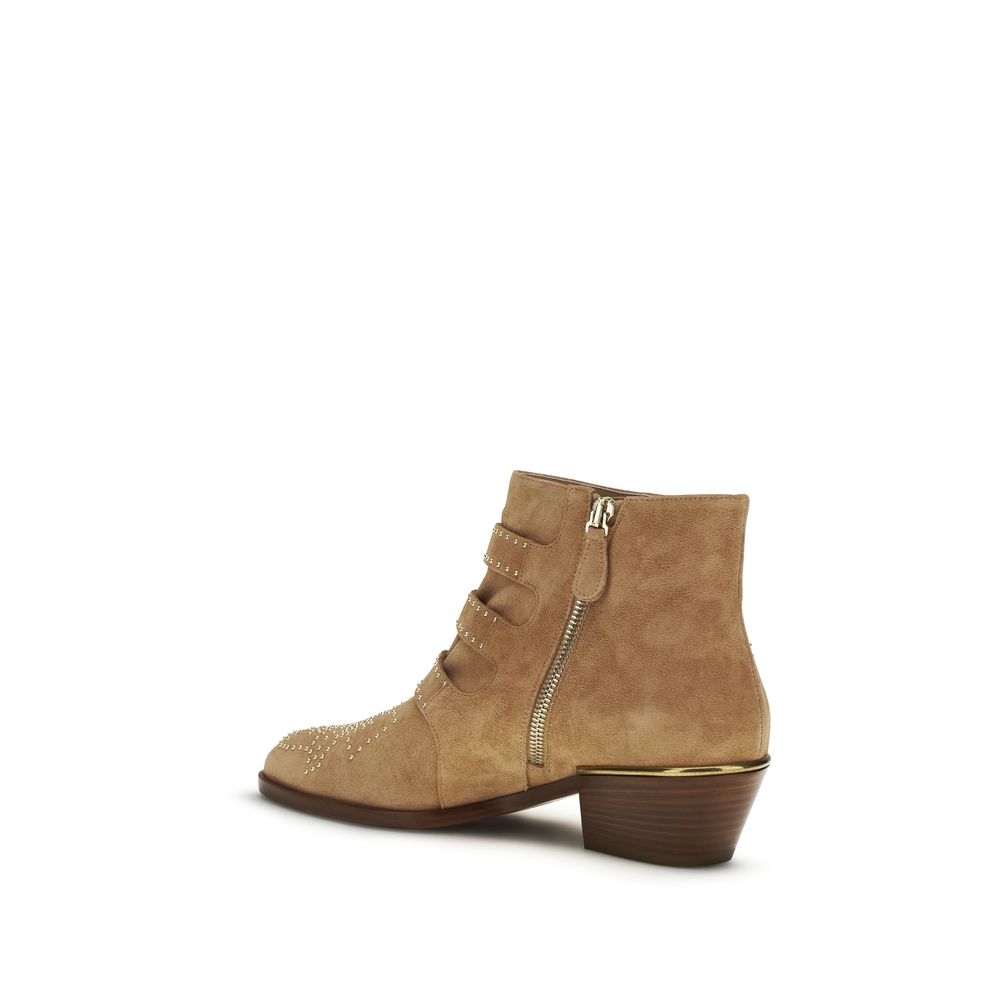 Multicolor Calf Leather Bos Taurus Ankle Boots Chloé