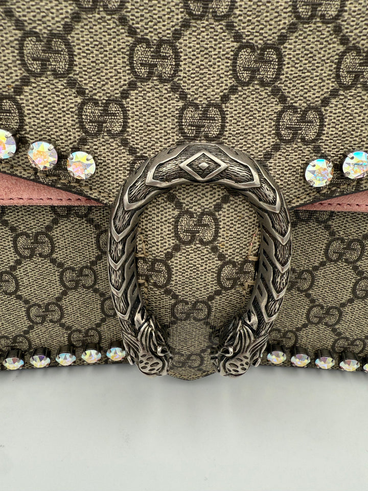 GUCCI DIONYSUS GG Supreme with Diamantes Handbag Gucci
