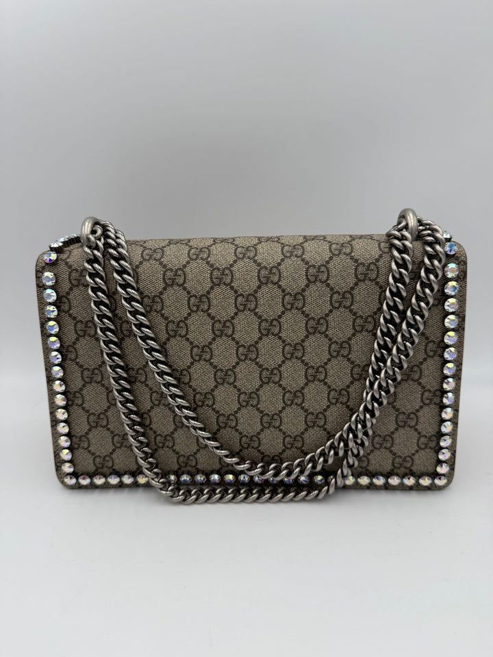 GUCCI DIONYSUS GG Supreme with Diamantes Handbag Gucci