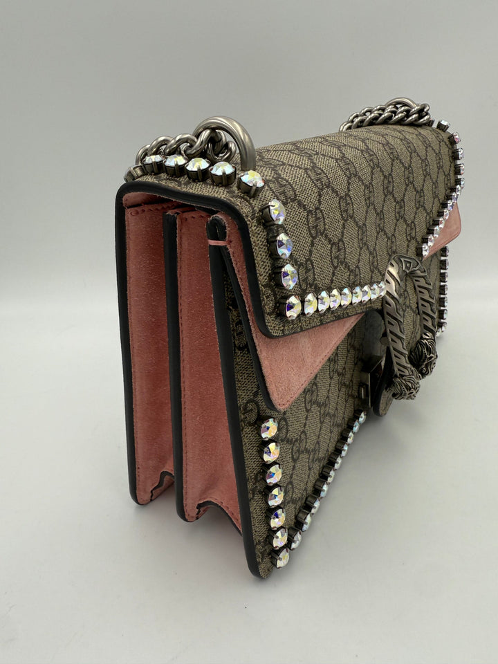 GUCCI DIONYSUS GG Supreme with Diamantes Handbag Gucci