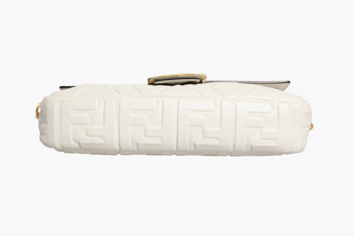 FF Embossed Baguette Nappa Leather Bag Fendi