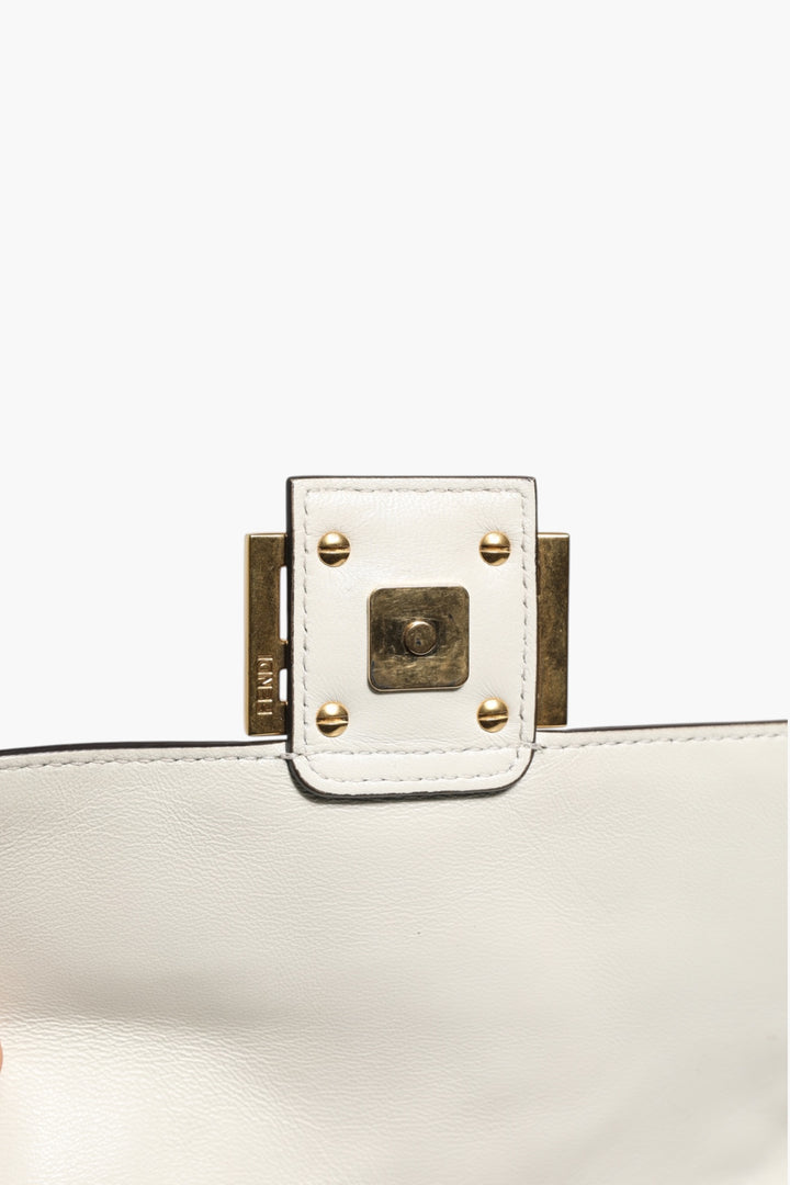 FF Embossed Baguette Nappa Leather Bag Fendi
