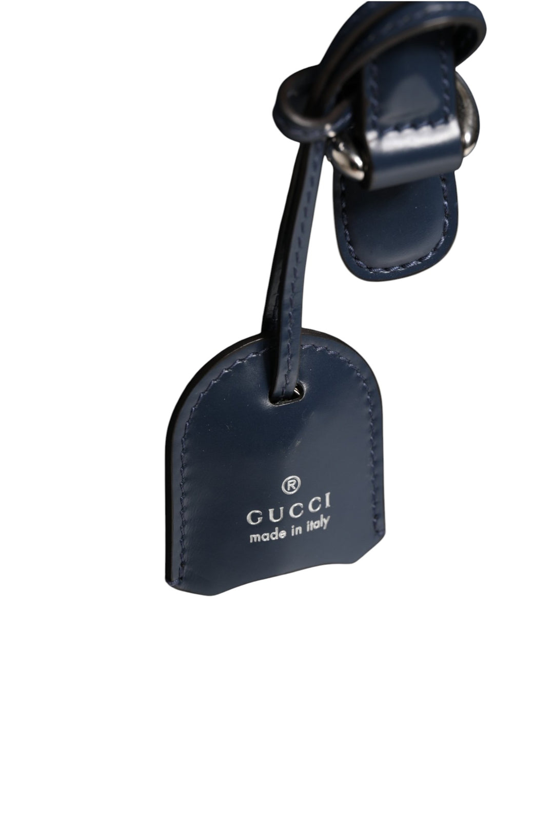 Blue Smooth Leather Lady Lock Shouler Bag Gucci