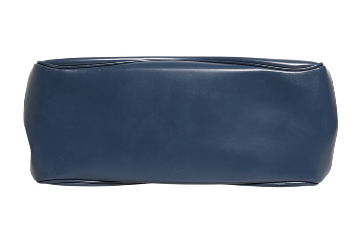 Blue Smooth Leather Lady Lock Shouler Bag Gucci