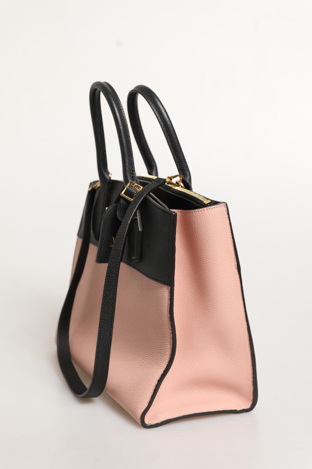 Pink and Black Leather City Steamer Leather Handbag Louis Vuitton