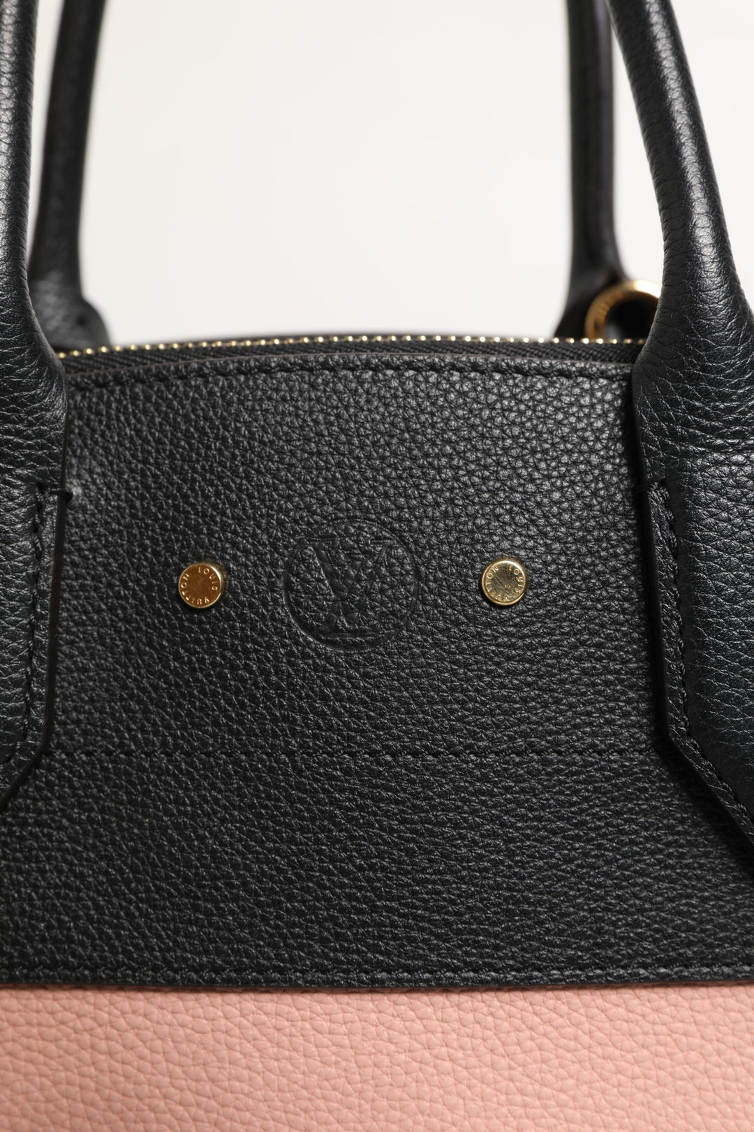 Pink and Black Leather City Steamer Leather Handbag Louis Vuitton