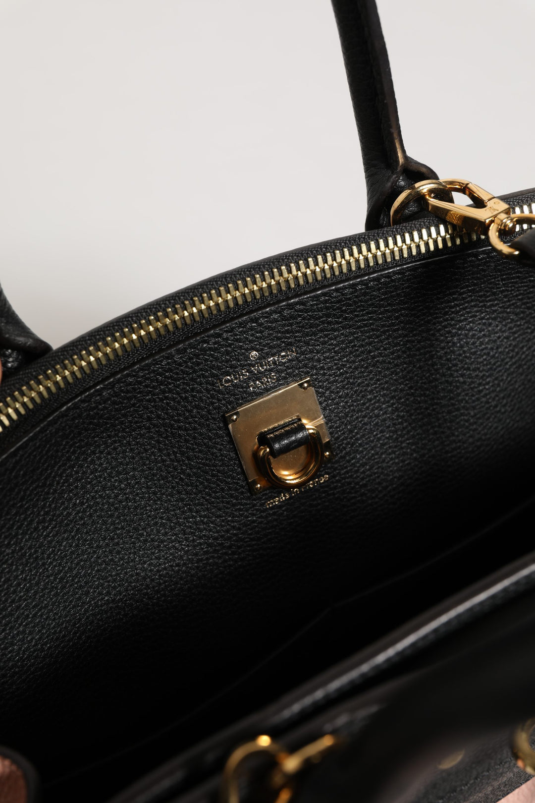 Pink and Black Leather City Steamer Leather Handbag Louis Vuitton