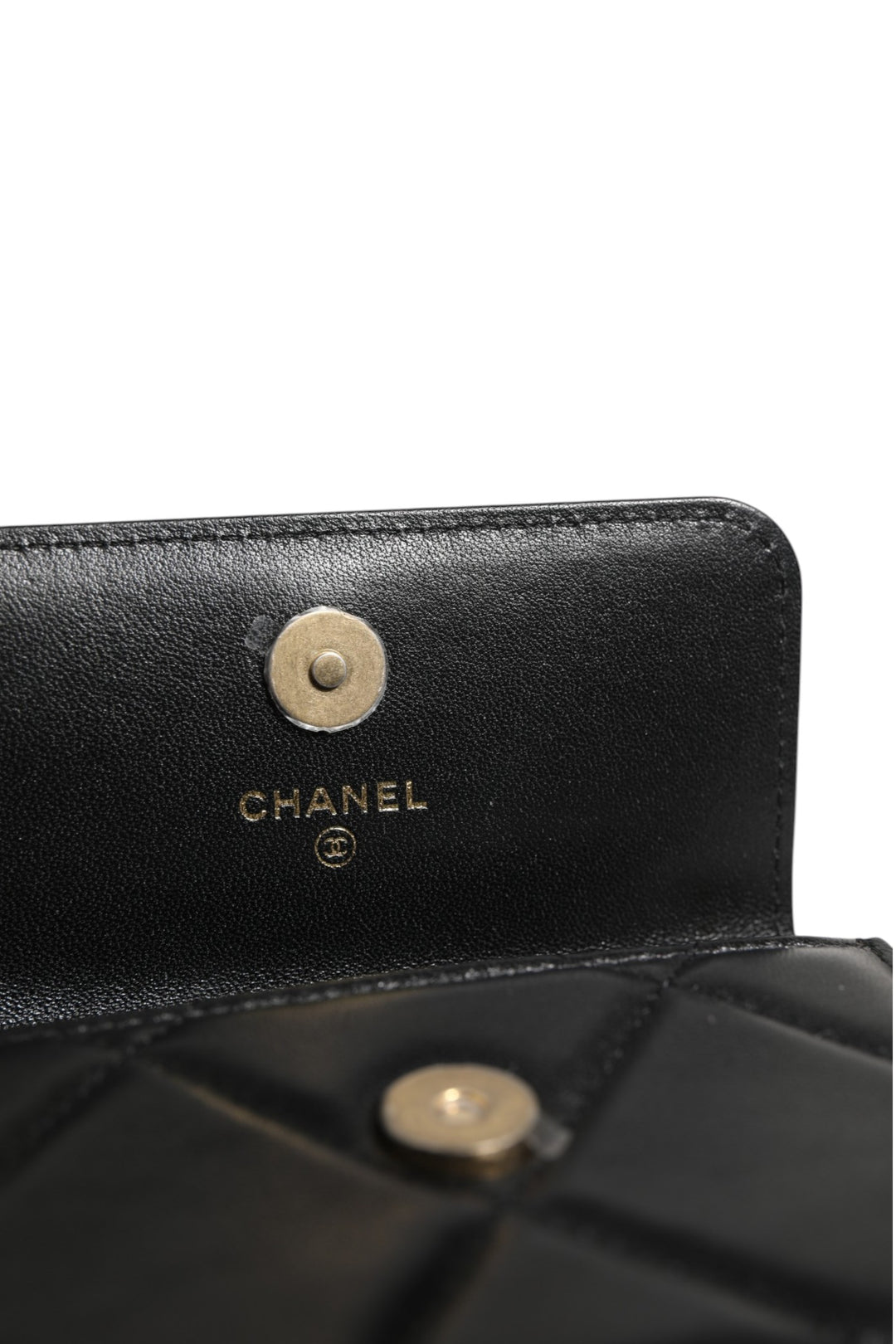 Chanel 19 Flap Coin Purse Quilted Leather Black Crossbody Chanel