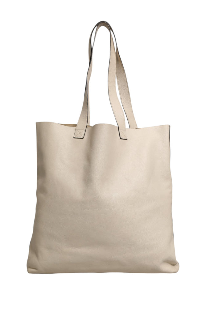 White Web Sherry Logo Print Tote Bag Gucci