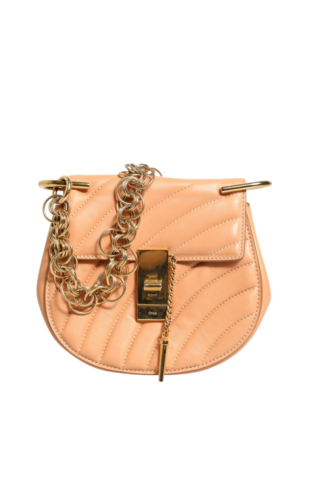 Quilted Calfskin Leather Drew Bijou Shoulder Bag Chloé
