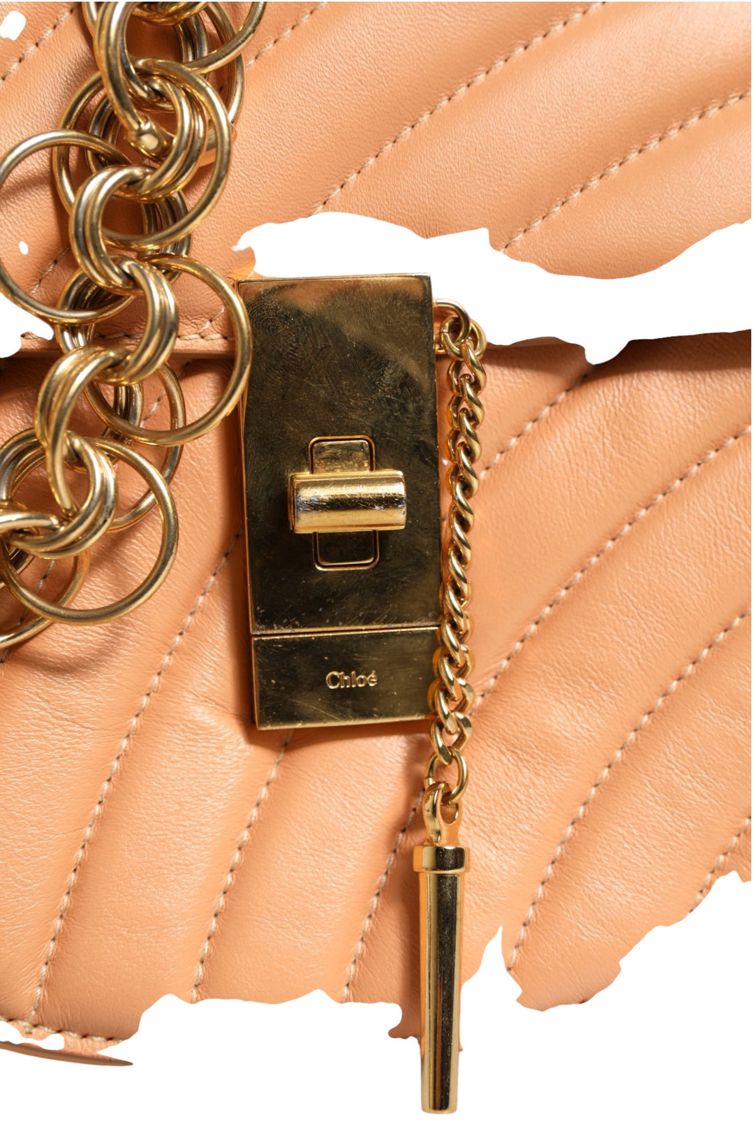 Quilted Calfskin Leather Drew Bijou Shoulder Bag Chloé