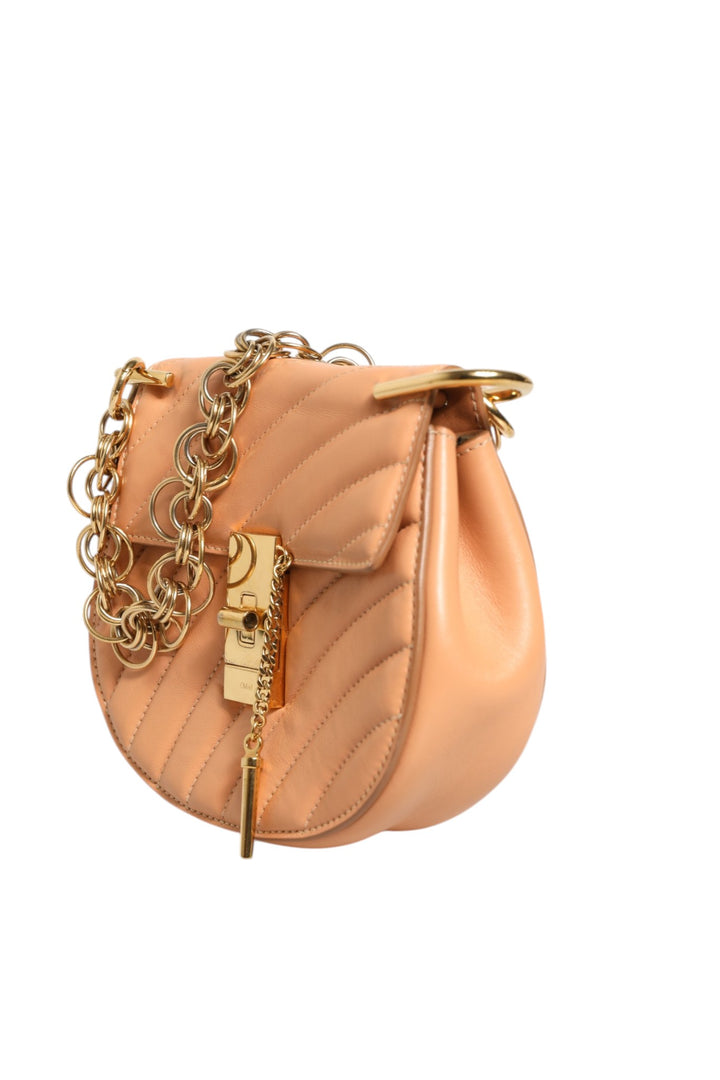 Quilted Calfskin Leather Drew Bijou Shoulder Bag Chloé