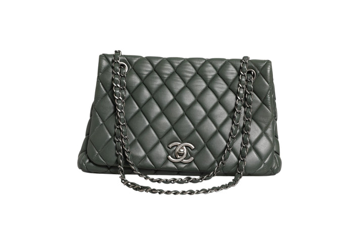 Quilted Lambskin Leather New Bubble Flap Bag Chanel