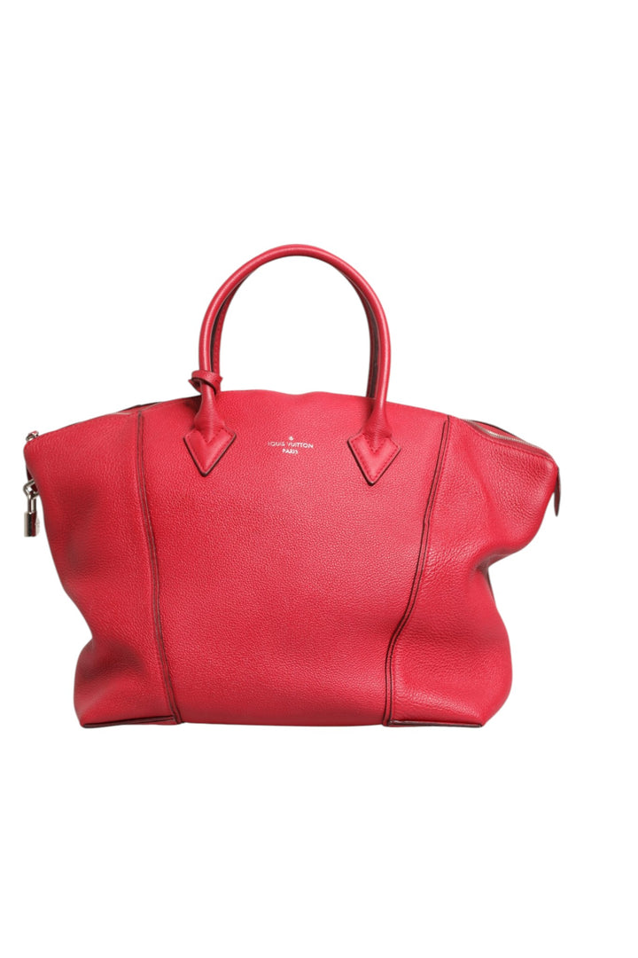 Griotte Taurillon Leather Soft Lockit MM Crossbody Bag Louis Vuitton