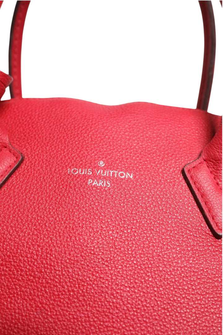 Griotte Taurillon Leather Soft Lockit MM Crossbody Bag Louis Vuitton