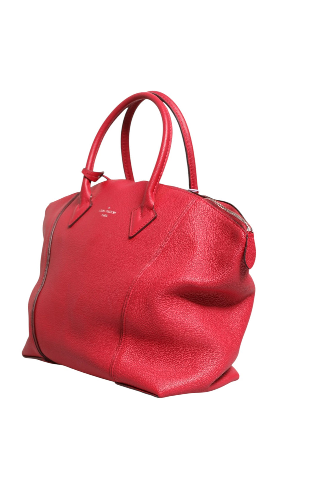 Griotte Taurillon Leather Soft Lockit MM Crossbody Bag Louis Vuitton